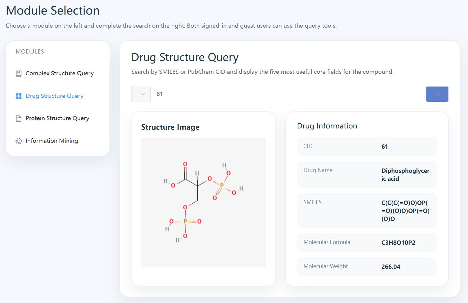 Drug query